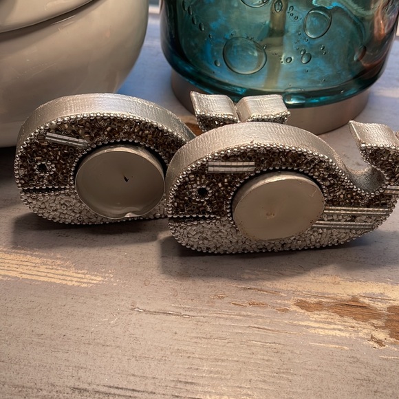 Pier 1 Beaded Wooden Whale 🐳 T-light Holders in EUC!! - Picture 5 of 6